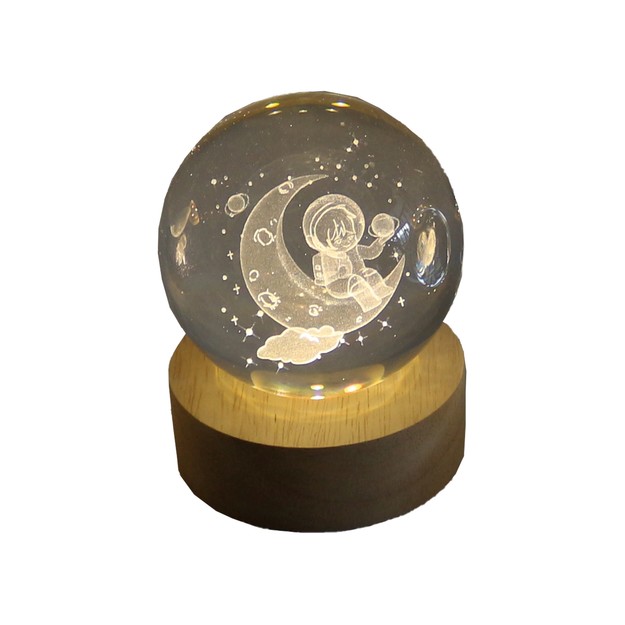 Φωτιστικό Σφαίρα με Σχέδιο Αστροναύτης στο Φεγγάρι