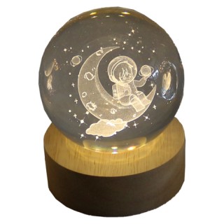 Φωτιστικό Σφαίρα με Σχέδιο Αστροναύτης στο Φεγγάρι