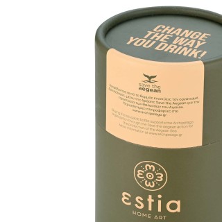 ESTIA ΘΕΡΜΟΣ TRAVEL FLASK SAVE THE AEGEAN 350ml FOREST SPIRIT