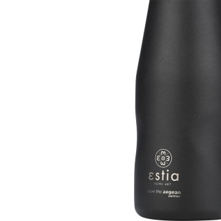 ESTIA ΘΕΡΜΟΣ TRAVEL FLASK SAVE THE AEGEAN 350ml MIDNIGHT BLACK