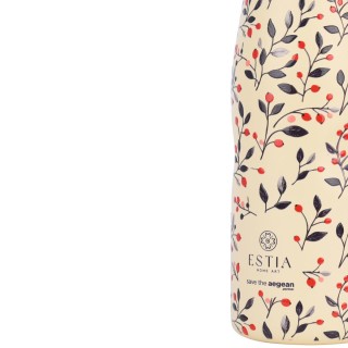 ESTIA ΘΕΡΜΟΣ TRAVEL FLASK SAVE THE AEGEAN 500ml BLOOM BEIGE