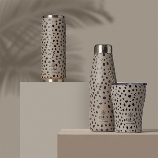 ESTIA ΘΕΡΜΟΣ TRAVEL FLASK SAVE THE AEGEAN 500ml LEOPARD TAUPE