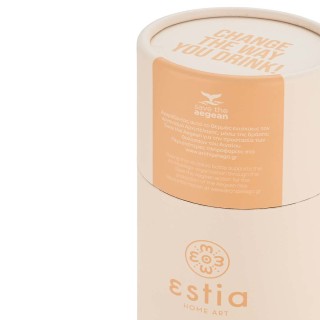 ESTIA ΘΕΡΜΟΣ TRAVEL FLASK SAVE THE AEGEAN 500ml LILY WHITE