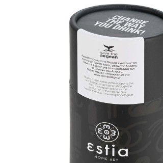 ESTIA ΘΕΡΜΟΣ TRAVEL FLASK SAVE THE AEGEAN 500ml NOIR ECHO