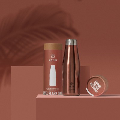 ESTIA ΘΕΡΜΟΣ TRAVEL FLASK SAVE THE AEGEAN 500ml ROSE GOLD