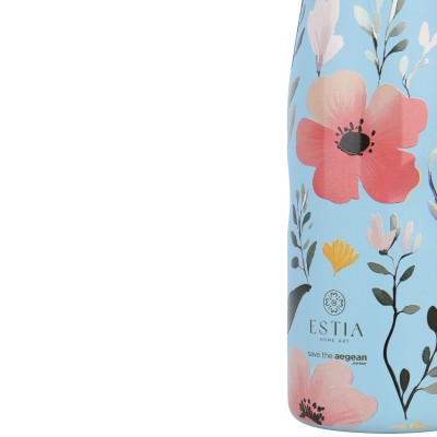 ESTIA ΘΕΡΜΟΣ TRAVEL FLASK SAVE THE AEGEAN 500ml SKY GARDEN