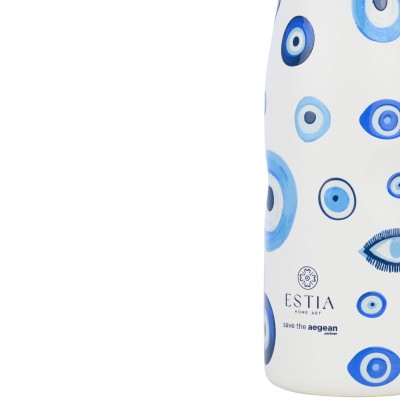 ESTIA ΘΕΡΜΟΣ TRAVEL FLASK SAVE THE AEGEAN 500ml SPIRIT OF LUCK