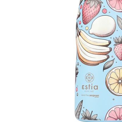 ESTIA ΘΕΡΜΟΣ TRAVEL FLASK SAVE THE AEGEAN 500ml SUBDUED HARVEST