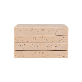 ESTIA ΣΟΥΒΕΡ ΜΕ ΟΨΗ TRAVERTINE 10x10cm ΣΕΤ 4ΤΕΜ.