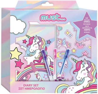 Ημερολόγιο Σετ Must Unicorn 7 Τμχ