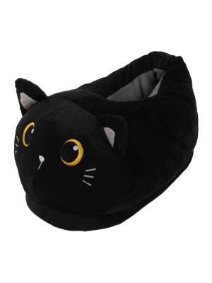 I-Total Black Cat Παιδικές Παντόφλες Μαύρες XL2843