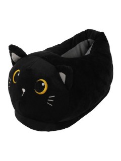 I-Total Black Cat Παιδικές Παντόφλες Μαύρες XL2843
