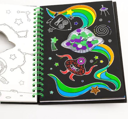 SCRATCH ART SPARKLES: SPACE