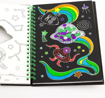 SCRATCH ART SPARKLES: SPACE
