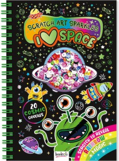 SCRATCH ART SPARKLES: SPACE