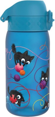 Ion8 Slim Παιδικό Παγούρι Πλαστικό Cats 350ml I8RF350PBCATS