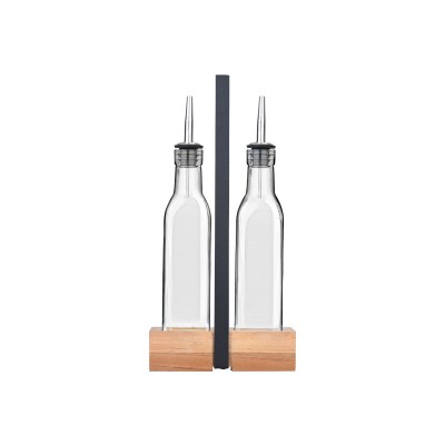 ESTIA ΜΠΟΥΚΑΛΙΑ ΓΙΑ ΛΑΔΙ /ΞΥΔΙ ALLURE 2x280ml ΜΕ ΞΥΛΙΝΗ ΒΑΣΗ