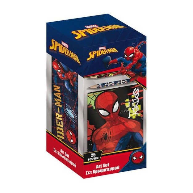 Spiderman Σετ Ζωγραφικής 25τμχ