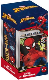Spiderman Σετ Ζωγραφικής 25τμχ