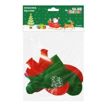 Μπαλόνια ''Merry Christmas and Happy New Year'' Κόκκινο-Πράσινο Σετ 8 Μπαλόνια 32εκ.