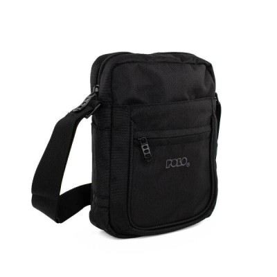 Polo Vertical Large Ανδρική Τσάντα Ώμου / Χιαστί Μαύρη 9-07-072-02