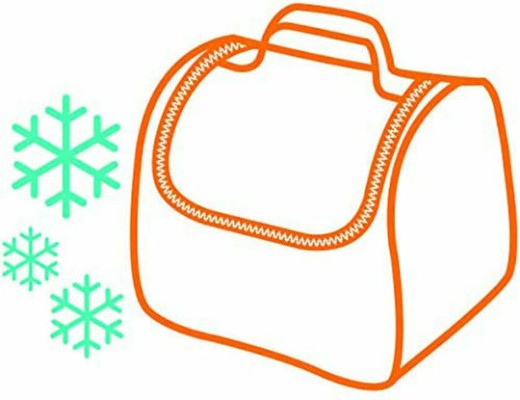 Maped Τσαντάκι Φαγητού Χειρός 87210 Μπλε Μ25 x Π19 x Υ25cm