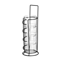 ESTIA ΚΟΥΠΕΣ ΓΥΑΛΙΝΕΣ ΜΕ ΜΕΤΑΛΛΙΚΗ ΒΑΣΗ ΣΕΤ 4x210ml