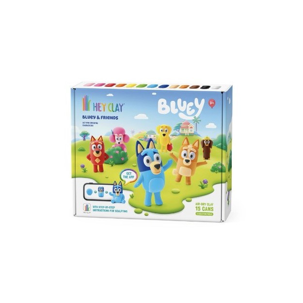 Hey Clay Bluey Παιδικός Πηλός Σετ Πολύχρωμος 275gr