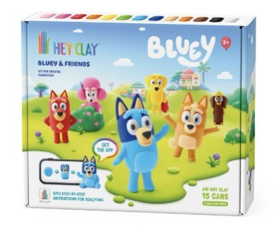 Hey Clay Bluey Παιδικός Πηλός Σετ Πολύχρωμος 275gr