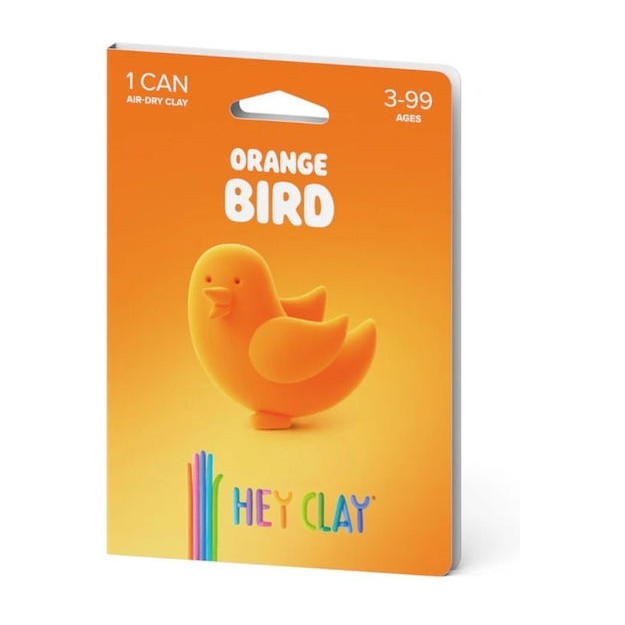 Hey Clay One Can Orange Bird
