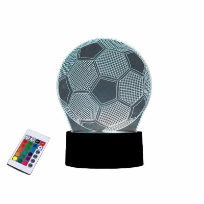 I-Total Διακοσμητικό Φωτιστικό με Φωτισμό RGB 3D Illusion LED Διάφανο XL2333