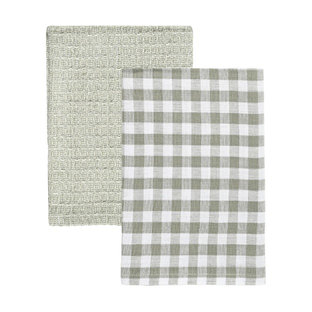 ESTIA ΠΕΤΣΕΤΑ ΚΟΥΖΙΝΑΣ CASA 45x65cm ΓΚΡΙ ΣΕΤ 2ΤΕΜ.