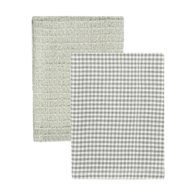 ESTIA ΠΕΤΣΕΤΑ ΚΟΥΖΙΝΑΣ PICCOLO 45x65cm ΓΚΡΙ ΣΕΤ 2ΤΕΜ