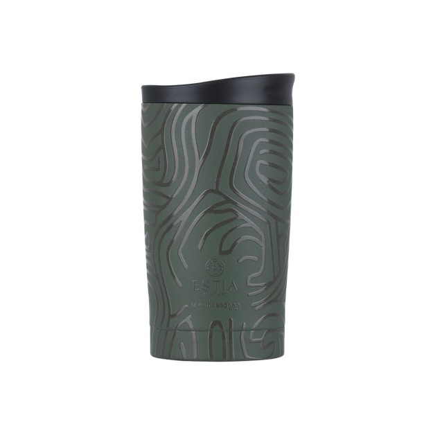ESTIA ΘΕΡΜΟΣ TRAVEL MUG SAVE THE AEGEAN 350ml OLIVE FLOW