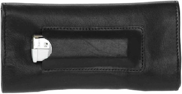 Lavor 1-31021 Δερμάτινη Καπνοθήκη Μαύρη με Μαγνητικό Κούμπωμα