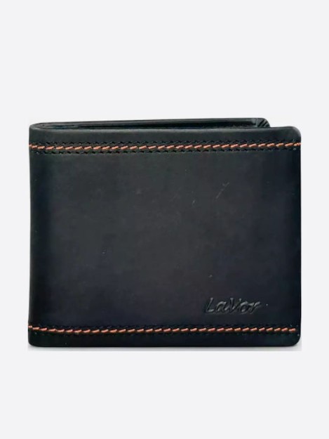 Lavor 1-6151 Δερμάτινο Ανδρικό Πορτοφόλι με RFID Μαύρο