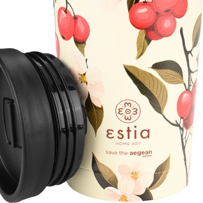 ESTIA ΘΕΡΜΟΣ TRAVEL MUG SAVE THE AEGEAN 350ml SAKURA WHISPER