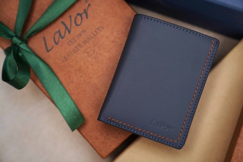 Lavor 1-6089 Δερμάτινο Ανδρικό Πορτοφόλι με RFID Μπλε