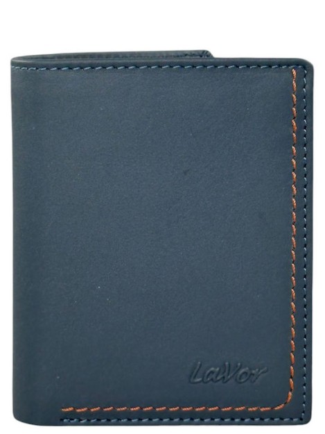 Lavor 1-6089 Δερμάτινο Ανδρικό Πορτοφόλι με RFID Μπλε