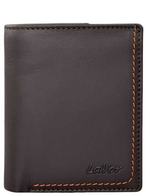 Lavor 1-6089 Δερμάτινο Ανδρικό Πορτοφόλι με RFID Καφέ
