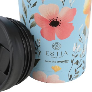 ESTIA ΘΕΡΜΟΣ TRAVEL MUG SAVE THE AEGEAN 350ml SKY GARDEN