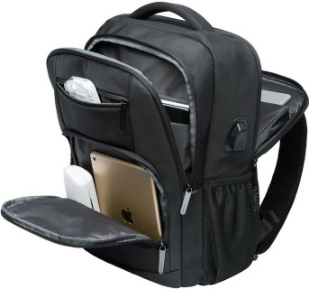 Bange Αδιάβροχη Τσάντα Πλάτης για Laptop 15.6" σε Μαύρο χρώμα 1921