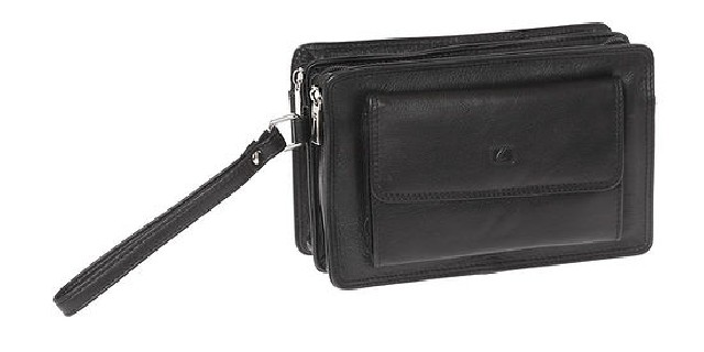 LaVor 1-39 Δερμάτινο Τσαντάκι  Μαύρο
