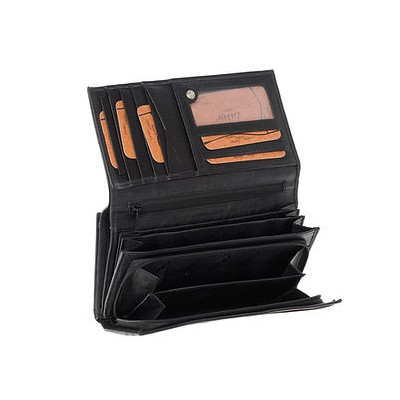 LaVor 1-3079 Γυναικείο Δερμάτινο Πορτοφόλι με RFID Μαύρο