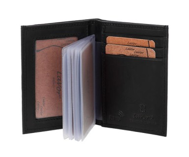 LaVor 1-3265 Ανδρικό Δερμάτινο Πορτοφόλι με RFID Μαύρο