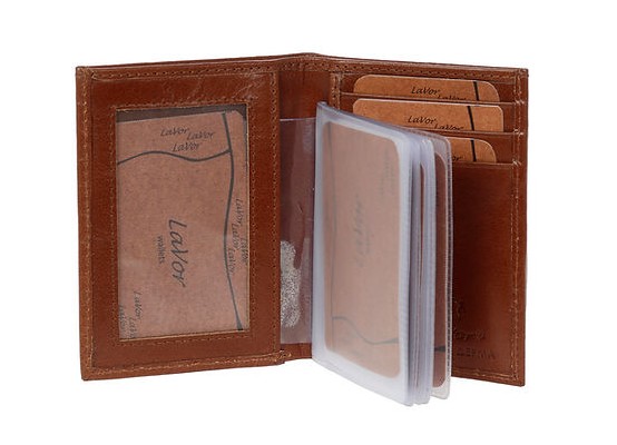 LaVor 1-3265 Ανδρικό Δερμάτινο Πορτοφόλι με RFID Κονιάκ