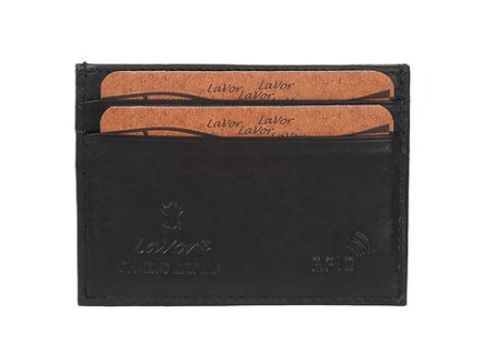 LaVor 1-3310 Ανδρικό Δερμάτινο Πορτοφόλι με RFID Μαύρο