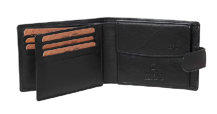 LaVor 1-3420 Ανδρικό Δερμάτινο Πορτοφόλι με RFID Μαύρο