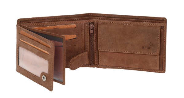 LaVor 1-3702 Ανδρικό Δερμάτινο Πορτοφόλι με RFID Crunch