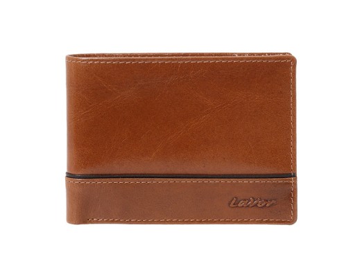 LaVor 1-3814 Ανδρικό Δερμάτινο Πορτοφόλι με RFID Κονιάκ